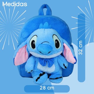 Foto 3 | Foto 3 | Mochila de Peluche Stitch Azul