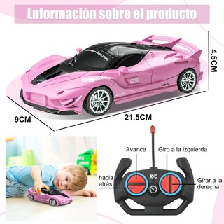 Foto 3 | Foto 3 | Juguetes Lab.g Carros De Control Remoto Recargable Para Niños Rosa