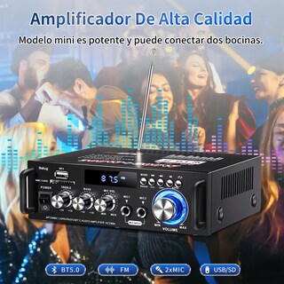 Foto 2 | Foto 2 | Amplificador Belug Audio Estéreo Bluetooth Mini Negro