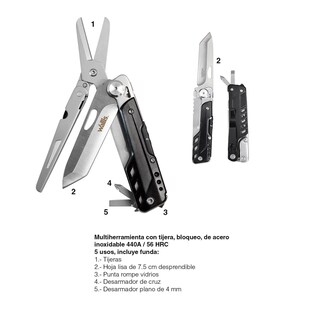Foto 7 | Foto 7 | Multiherramienta Wallis 5 Usos Acero Inoxidable