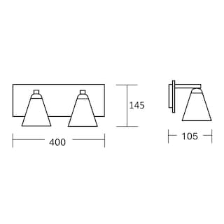 Foto 7 | Foto 7 | Lampara de Pared Estevez Vanity Níquel 2xg9