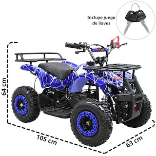 Foto 4 | Foto 4 | Cuatrimoto para Niños 49cc Joykoo Azul Spider