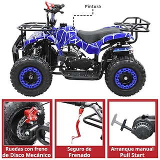 Foto 5 | Foto 5 | Cuatrimoto para Niños 49cc Joykoo Azul Spider