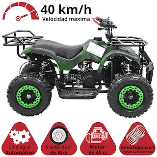 Foto 2 | Foto 2 | Cuatrimoto para Niños 49cc Joykoo Verde Camuflaje