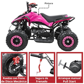 Foto 5 | Foto 5 | Cuatrimoto para Niños 49 cc Joykoo Rosa