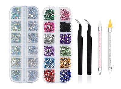 Foto 1 | Foto 1 | Cristal Ab Y Kit De Deco De Uñas Xtellar De 12 Colores