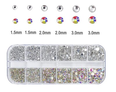 Foto 2 | Foto 2 | Cristal Ab Y Kit De Deco De Uñas Xtellar De 12 Colores