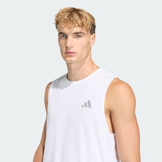 Foto 5 | Foto 5 | Playera sin Mangas de Running Adidas Adi365 Essentials Blanca para Hombre