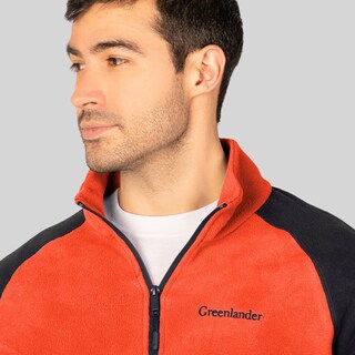 Foto 4 | Foto 4 | Sudadera De Fleece Para Hombre Con Bordado Greenlander Naranja