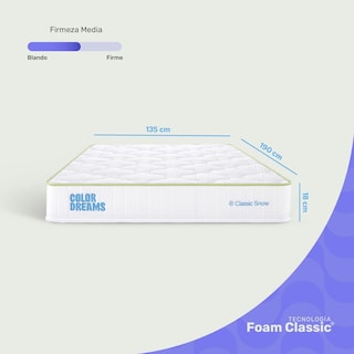Foto 5 | Foto 5 | Colchón Matrimonial Colordreams Memoryfoam Snow 18cm Caja