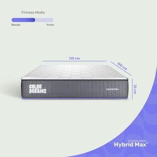 Foto 5 | Foto 5 | Colchón Matrimonial Colordreams Híbrido 25cm Firmeza Media
