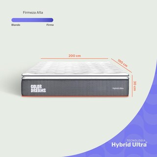 Foto 5 | Foto 5 | Colchón King Colordreams Híbrido 30cm Firme En Caja