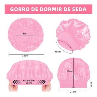 Foto 3 | Foto 3 | Rizador Belug con Bufanda y Gorro de Dormir Rosa