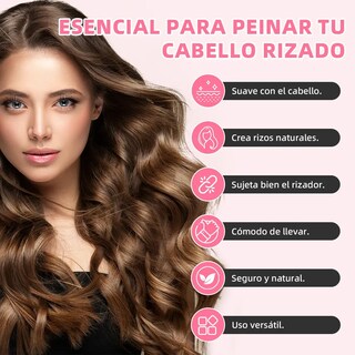 Foto 4 | Foto 4 | Rizador Belug con Bufanda y Gorro de Dormir Rosa