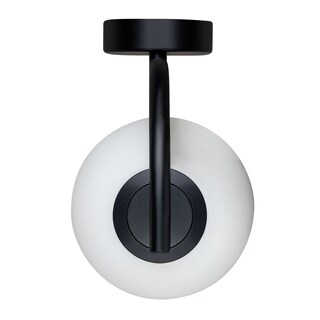 Foto 6 | Foto 6 | Estevez Luminario Arbotante Sfera 1 Luz G9 Ip44 Negro/opalo Ø120×248×188 Mm