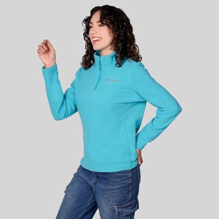 Foto 4 | Foto 4 | Sudadera Fleece Para Mujer De Medio Cierre Greenlander Azul