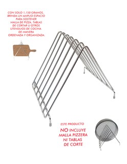 Foto 6 | Foto 6 | Soporte Organizador Mindejal Soporg Acero Inoxidable 6 Espacios