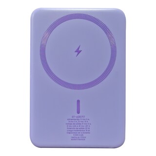 Foto 3 | Foto 3 | Batería Power Bank Portátil Stf 5000 Mah 20w Carga Magnética Color Lila