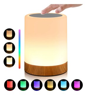 Foto 3 | Foto 3 | Lámpara De Noche 7 Colores Inteligente Modelo Amarillo