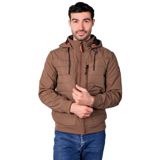 Foto 1 | Foto 1 | Chamarra Capitonada Para Hombre Con Gorro Desmontable Greenlander Cafe