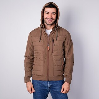 Foto 8 | Foto 8 | Chamarra Capitonada Para Hombre Con Gorro Desmontable Greenlander Cafe