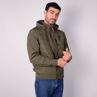 Foto 5 | Foto 5 | Chamarra Capitonada Para Hombre Con Gorro Desmontable Greenlander Verde