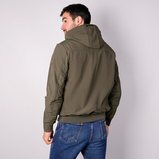 Foto 7 | Foto 7 | Chamarra Capitonada Para Hombre Con Gorro Desmontable Greenlander Verde