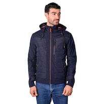 Chamarra Capitonada Para Hombre Con Gorro Desmontable Greenlander Azul Marino