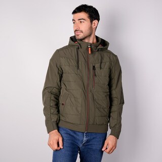 Foto 3 | Foto 3 | Chamarra Capitonada Para Hombre Con Gorro Desmontable Greenlander Verde