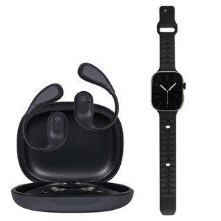 Foto 2 | Foto 2 | Kronos Train Pack Stf: Smartwatch 2'' + Audífonos Inalámbricos Ows Resistentes Al Agua Color Negro