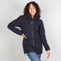 Chamarra Larga Para Mujer Con Capucha Desmontable Greenlander Negro