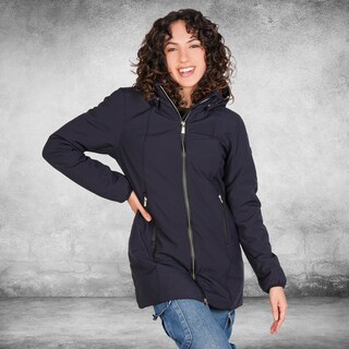 Foto 3 | Foto 3 | Chamarra Larga Para Mujer Con Capucha Desmontable Greenlander Negro