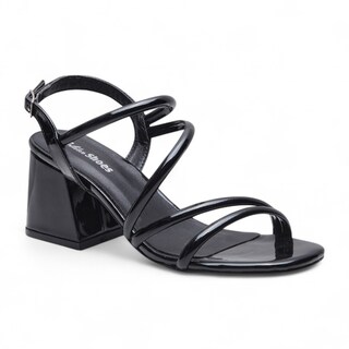 Foto 3 | Foto 3 | Sandalias De Tacon Golden Shoes 8715 Negro Dama