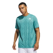 Playera Graphic Climacool De Club De Tenis Adidas Turquesa Hombre