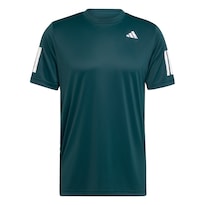 Playera De Tenis Club Climacool 3 Franjas Adidas Verde Hombre