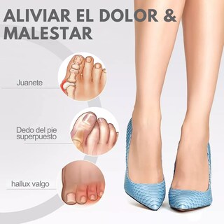Foto 3 | Foto 3 | Corrector Separador Dedo Silicona Juanete Alivia Dolor 2 Par