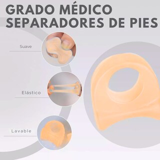 Foto 5 | Foto 5 | Corrector Separador Dedo Silicona Juanete Alivia Dolor 2 Par