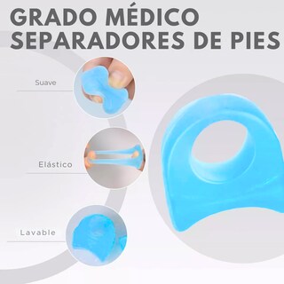 Foto 6 | Foto 6 | Corrector Separador Dedo Silicona Juanete Alivia Dolor 2 Par