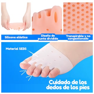 Foto 6 | Foto 6 | Separador Corrector Hallux Valgus Dedos Pies Silicon 1 Par