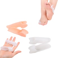 2 Pares Separador Corrector Juanetes Dedo Chico Meñique