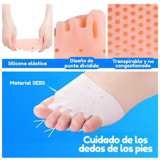 Foto 6 | Foto 6 | Separador Corrector Hallux Valgus Dedos Pies Silicon 1 Par