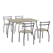 Comedor Sienna Minimalista De Acero Para 4 Personas