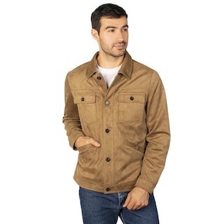 Foto 2 | Foto 2 | Chamarra Tipo Gamuza Para Hombre Con Bolsillo Interno Greenlander Cafe