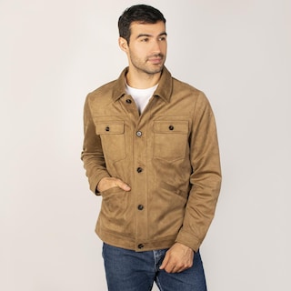 Foto 3 | Foto 3 | Chamarra Tipo Gamuza Para Hombre Con Bolsillo Interno Greenlander Cafe