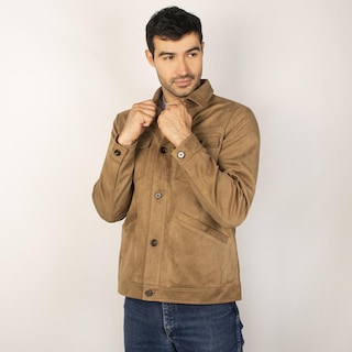 Foto 5 | Foto 5 | Chamarra Tipo Gamuza Para Hombre Con Bolsillo Interno Greenlander Cafe