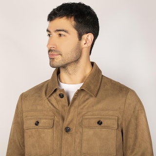 Foto 6 | Foto 6 | Chamarra Tipo Gamuza Para Hombre Con Bolsillo Interno Greenlander Cafe