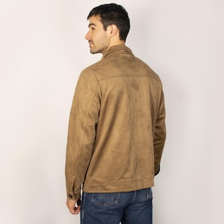 Foto 7 | Foto 7 | Chamarra Tipo Gamuza Para Hombre Con Bolsillo Interno Greenlander Cafe