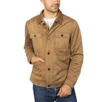 Chamarra Tipo Gamuza Para Hombre Con Bolsillo Interno Greenlander Cafe