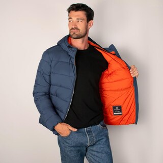 Foto 4 | Foto 4 | Chamarra Capitonada Para Hombre Con Bolsillos Greenlander Azul Marino
