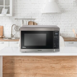 Foto 6 | Foto 6 | Combo Microondas Panasonic Nn-sc649srfh Inverter De 36 Litros (1.3ft³ / 1200w) Color: Gris + Guante De Cocina.